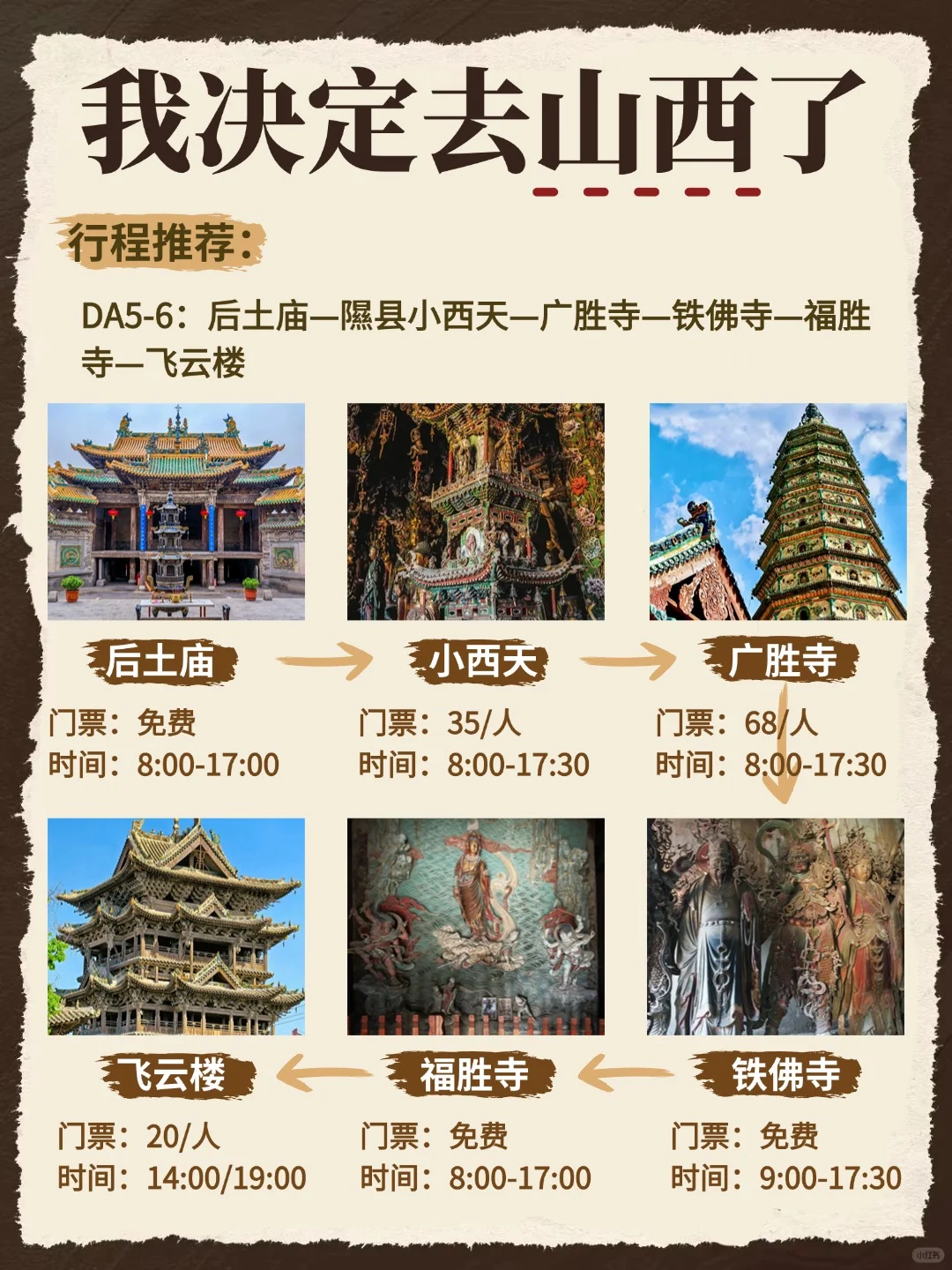 连夜整理✅终于把山西攻略整理清楚啦