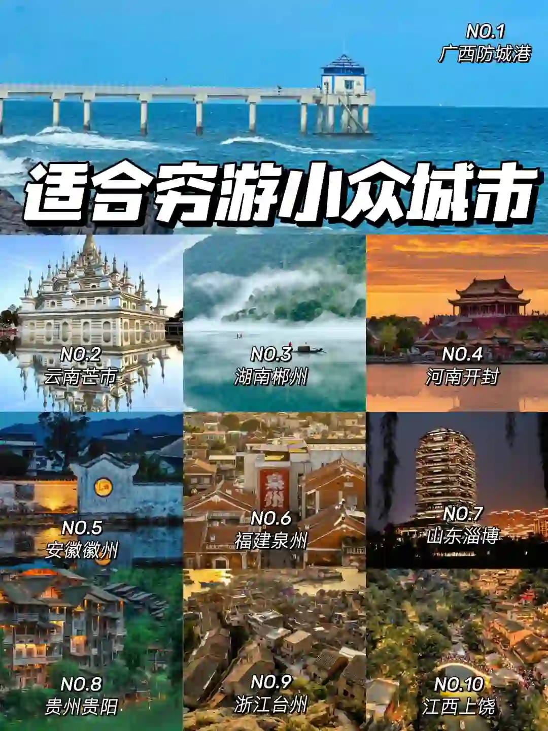 高品质😎国内穷游小众城市👍