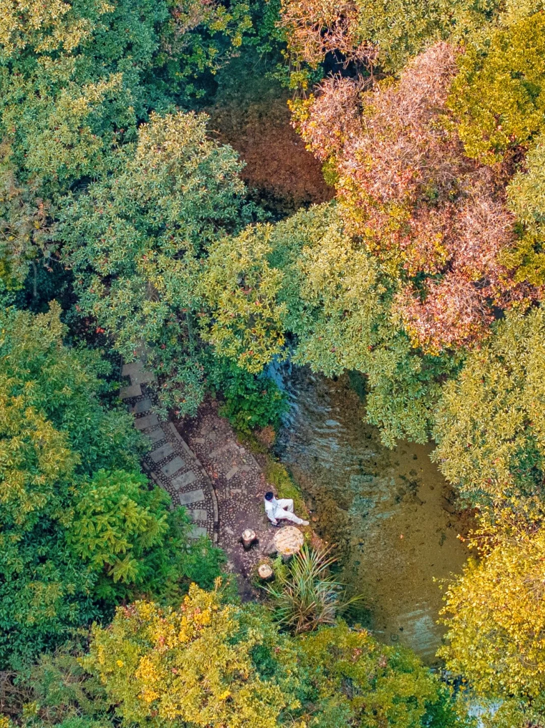不是九寨沟❗在杭州❗小九寨秋景秘境真绝🍂