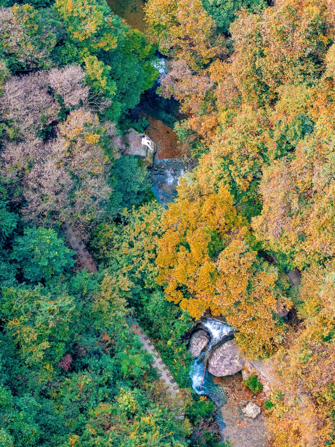 不是九寨沟❗在杭州❗小九寨秋景秘境真绝🍂