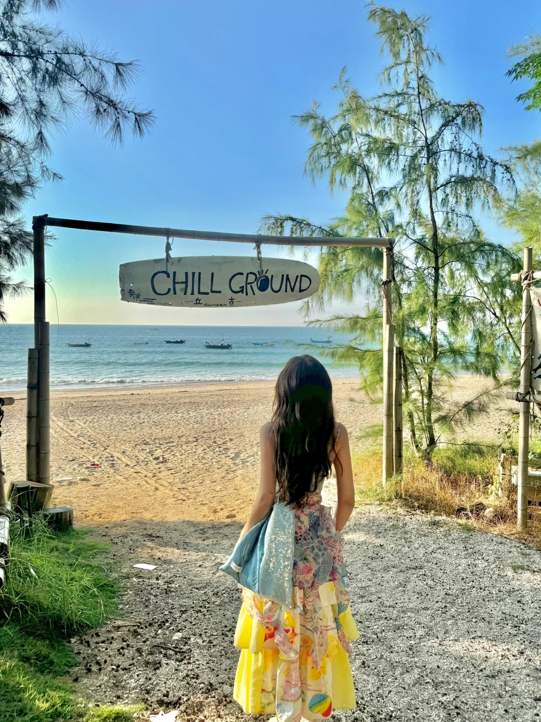 在涠洲岛昨天刚去打卡的景点虞书欣今天去啦