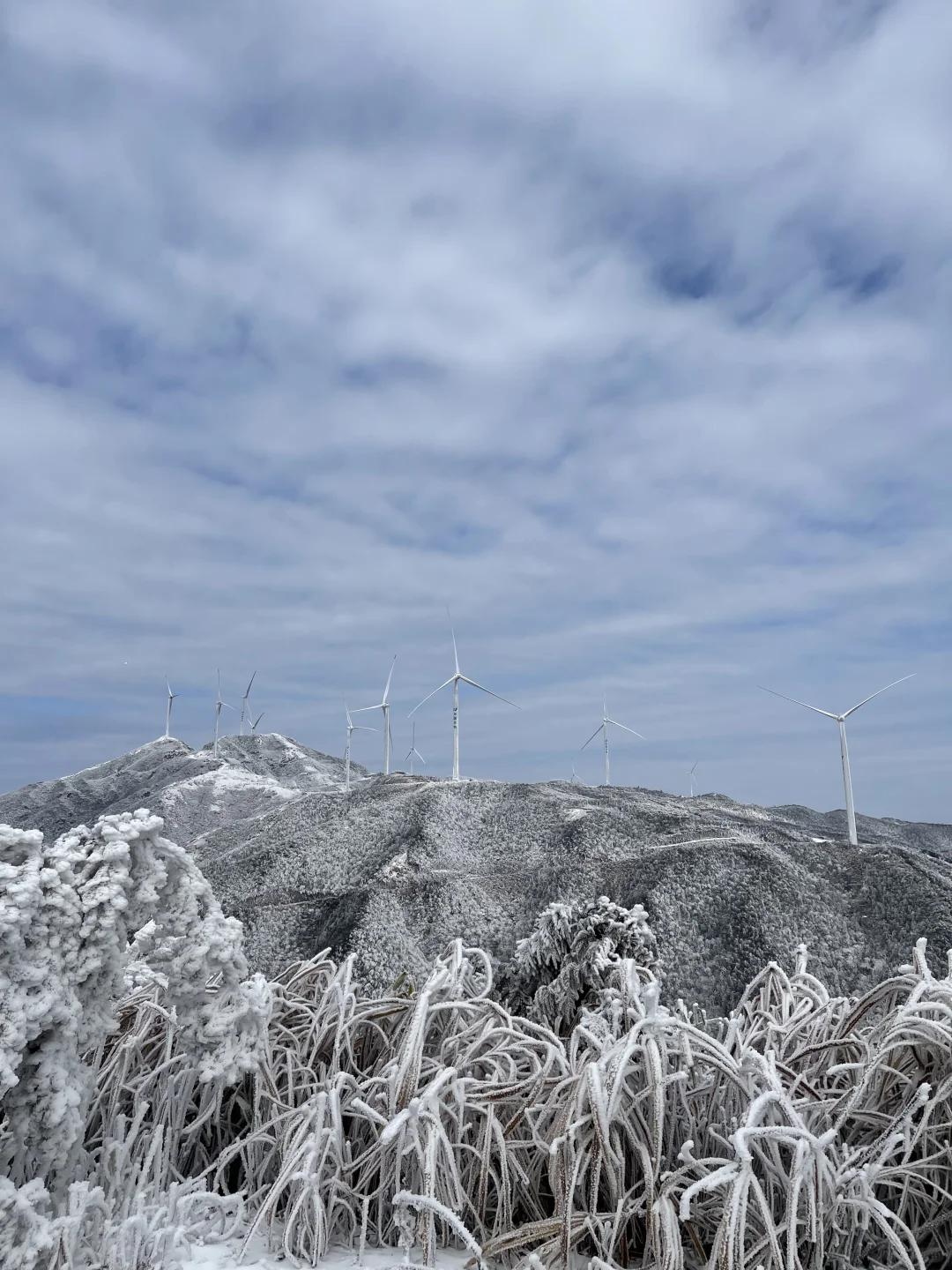广东看雪-清远云冰山 十二月底