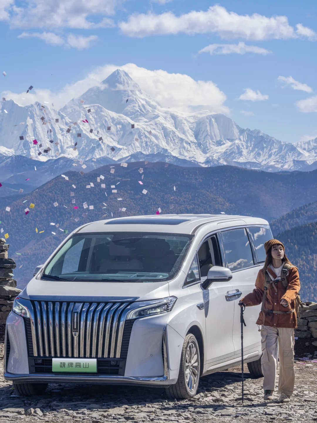 雪山、彩林、小溪，这就是川西封神的秋天🍂