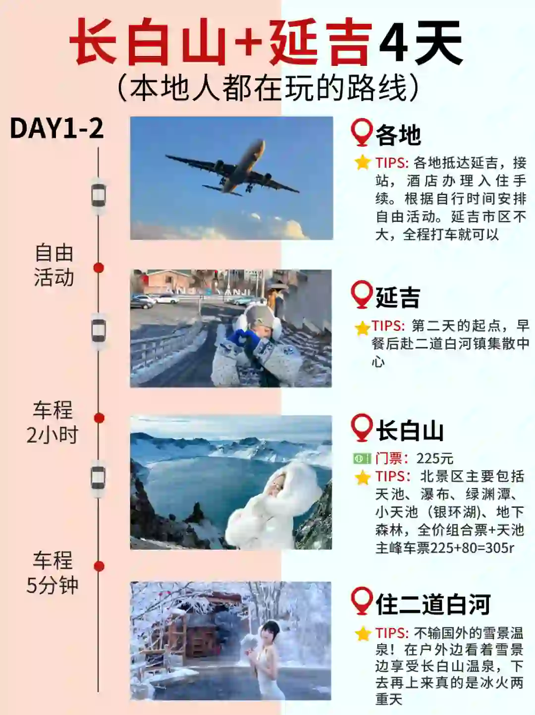 长白山➕延吉4天3晚保姆级攻略‼️不踩坑版
