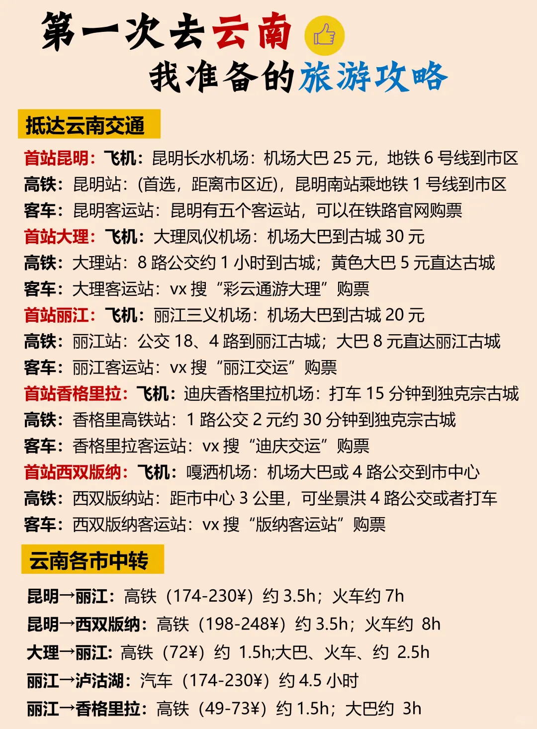 云南旅游攻略❗附正确游玩顺序+超全避坑