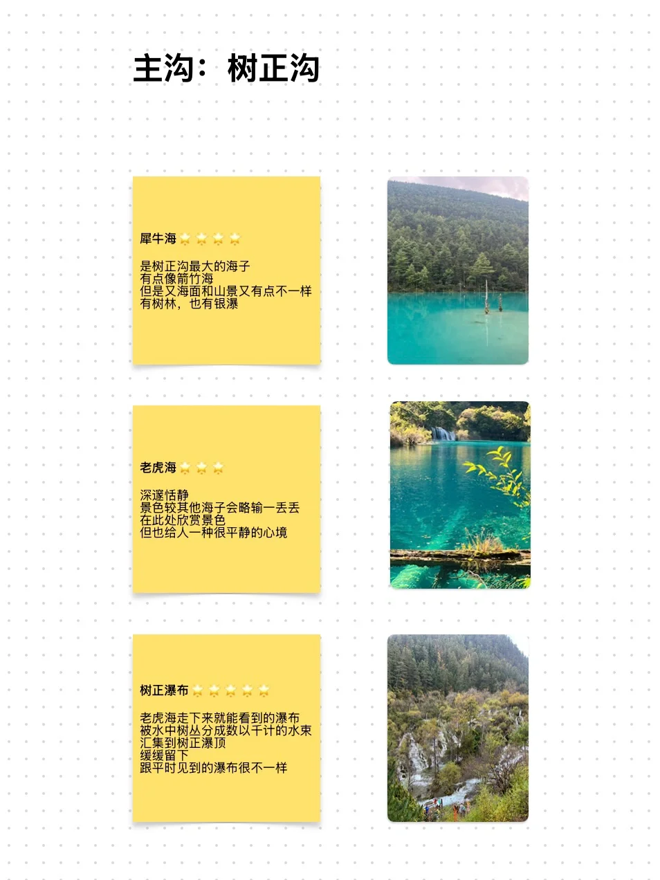 一日玩遍九寨沟，这样走就行啦