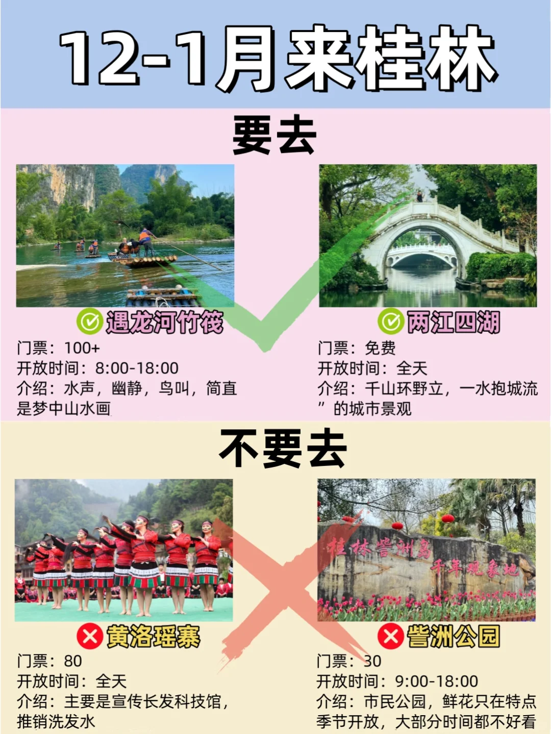 12-1月桂林最新攻略🔍要去🆚不要去❗️