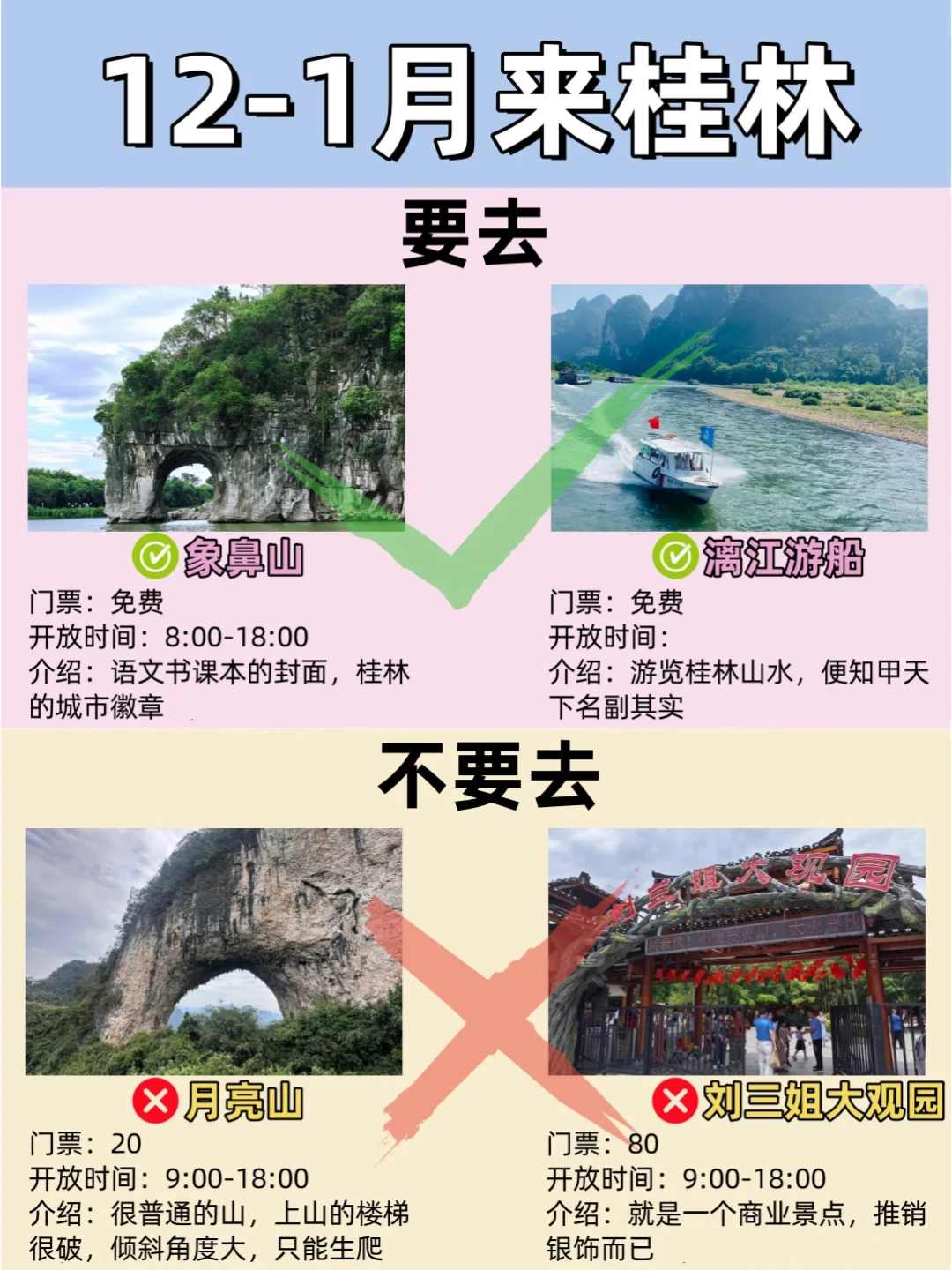 12-1月桂林最新攻略🔍要去🆚不要去❗️
