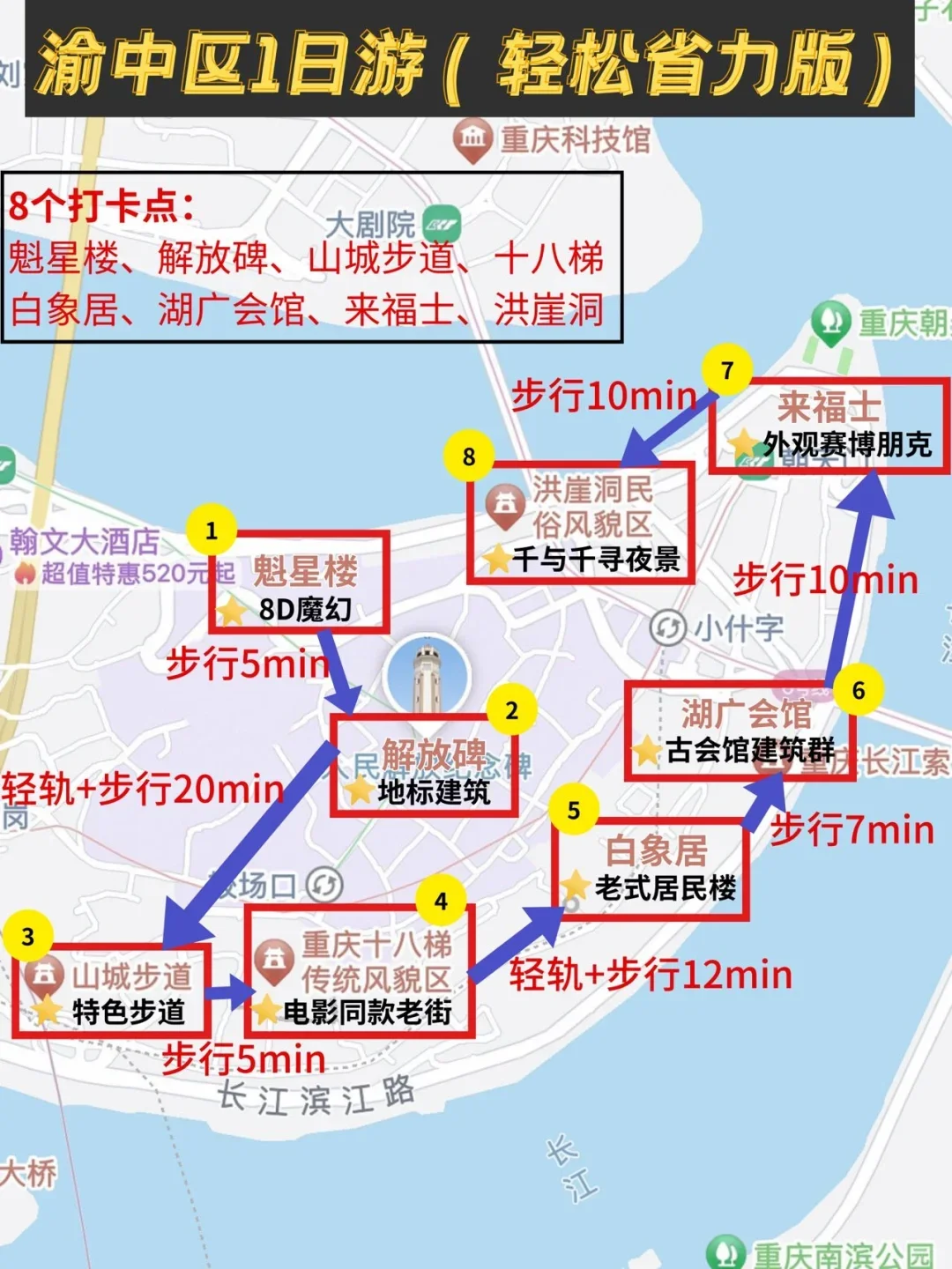 重庆旅游：一天逛8景点，开启特种兵之旅