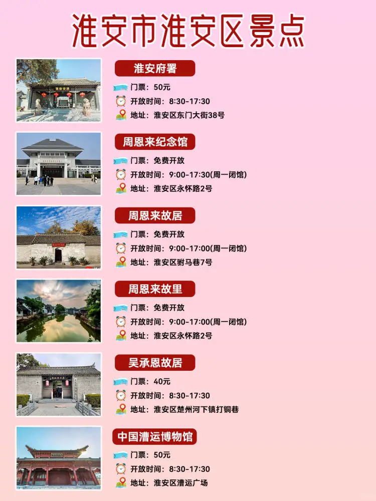 藏在淮安区的这些人文景点，简直太火爆