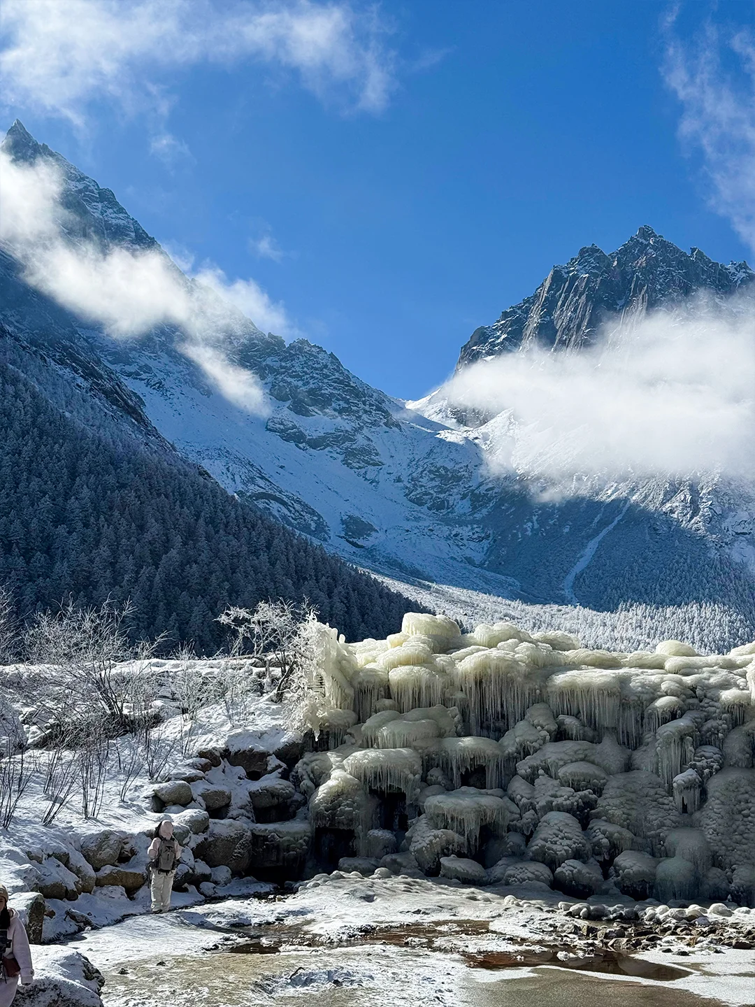 12.9毕棚沟实况，遇见童话世界里的仙境‼️