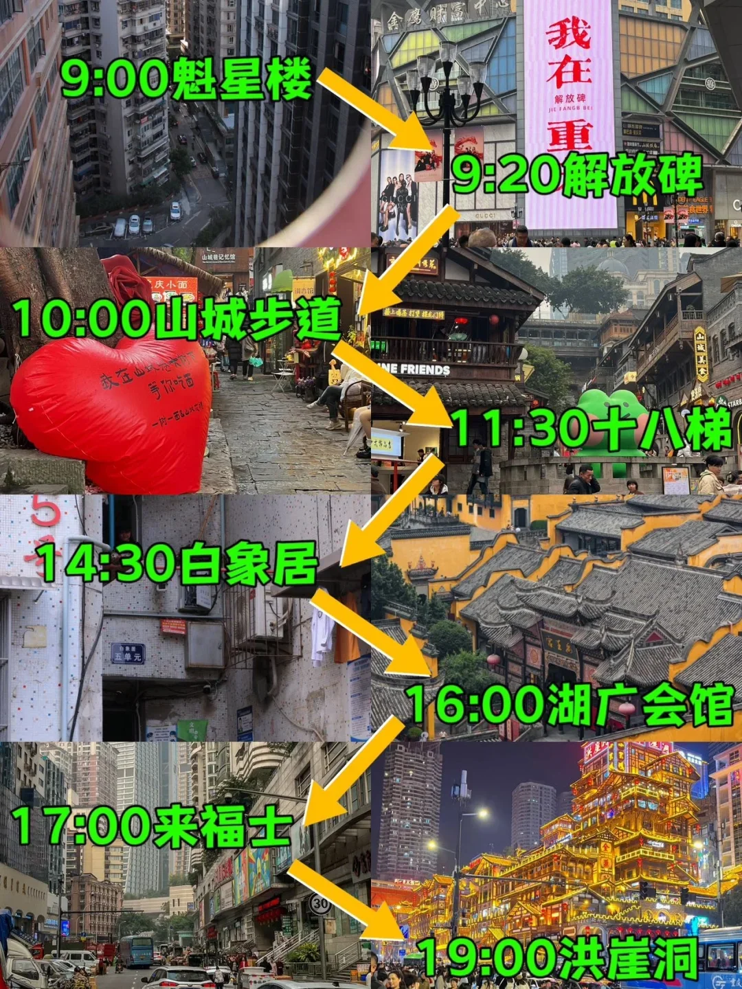 重庆旅游：一天逛8景点，开启特种兵之旅