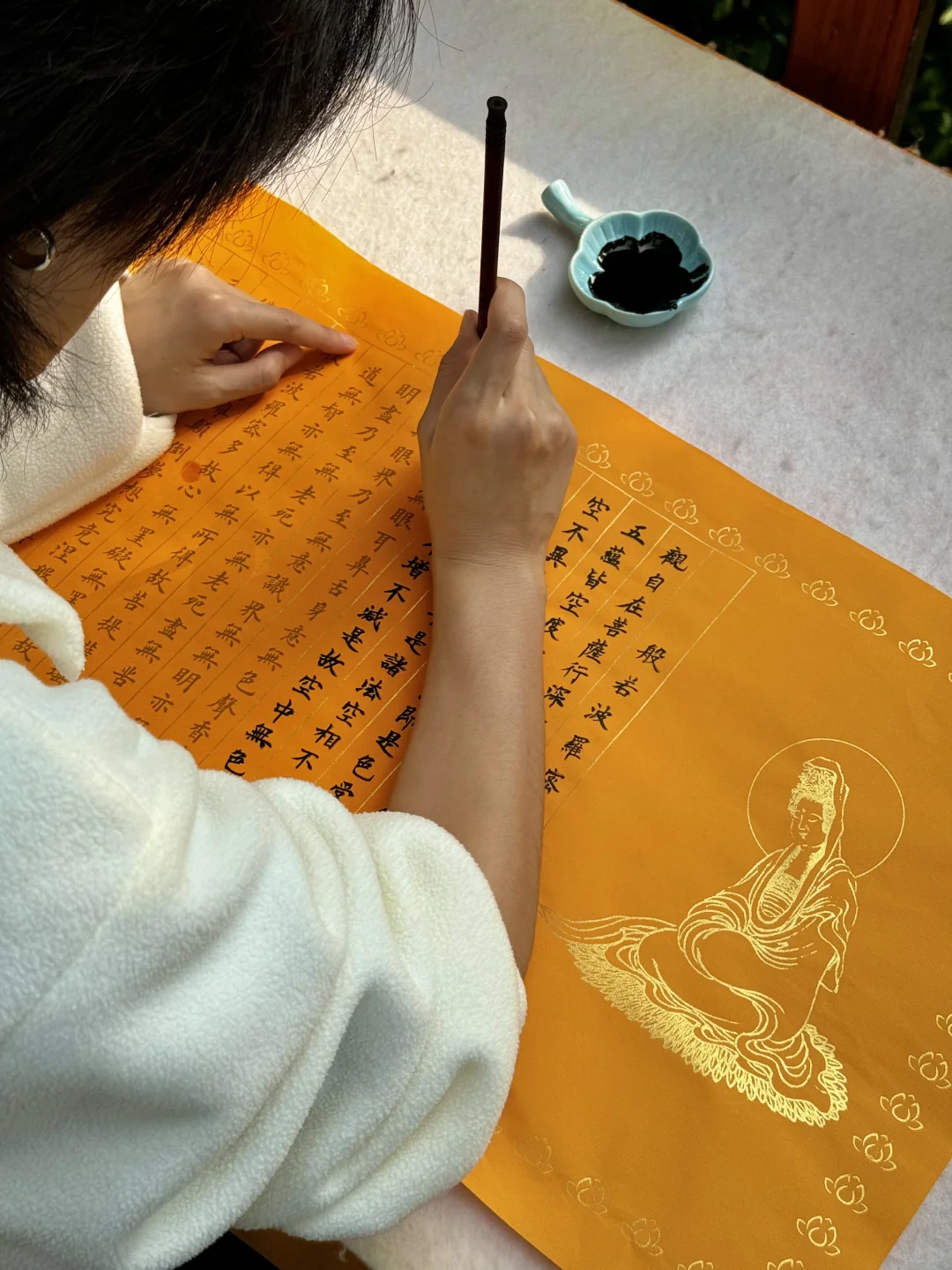 重庆华岩寺 喝茶 抄经 斋饭 赏秋 太全面了