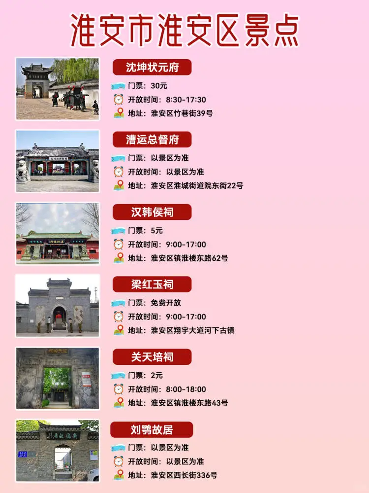 藏在淮安区的这些人文景点，简直太火爆