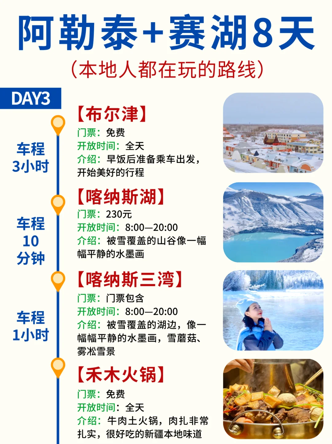 12-2月去阿勒泰赛里木湖玩8天7晚才3000+💰