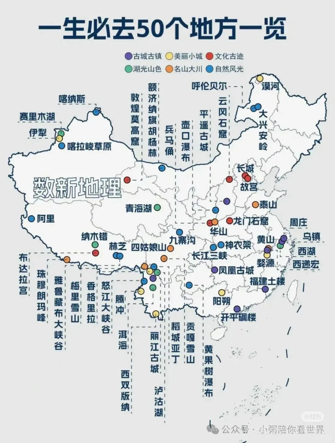 国家地理推荐一生必去的50个地方