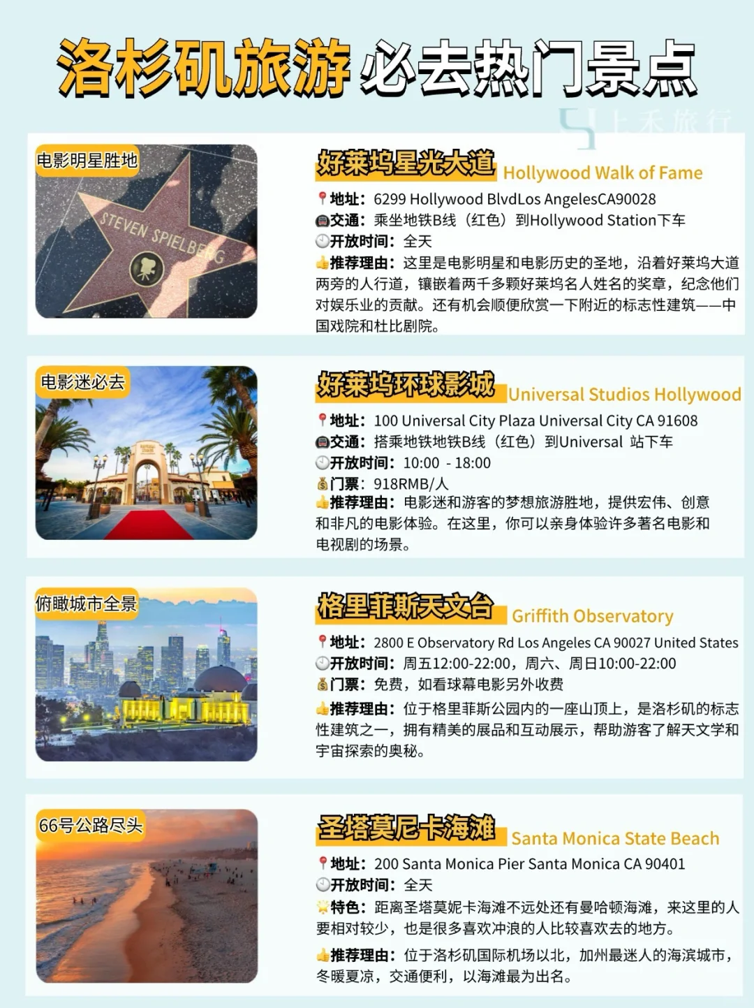 终于有人把洛杉矶说清楚了！超全实用干货