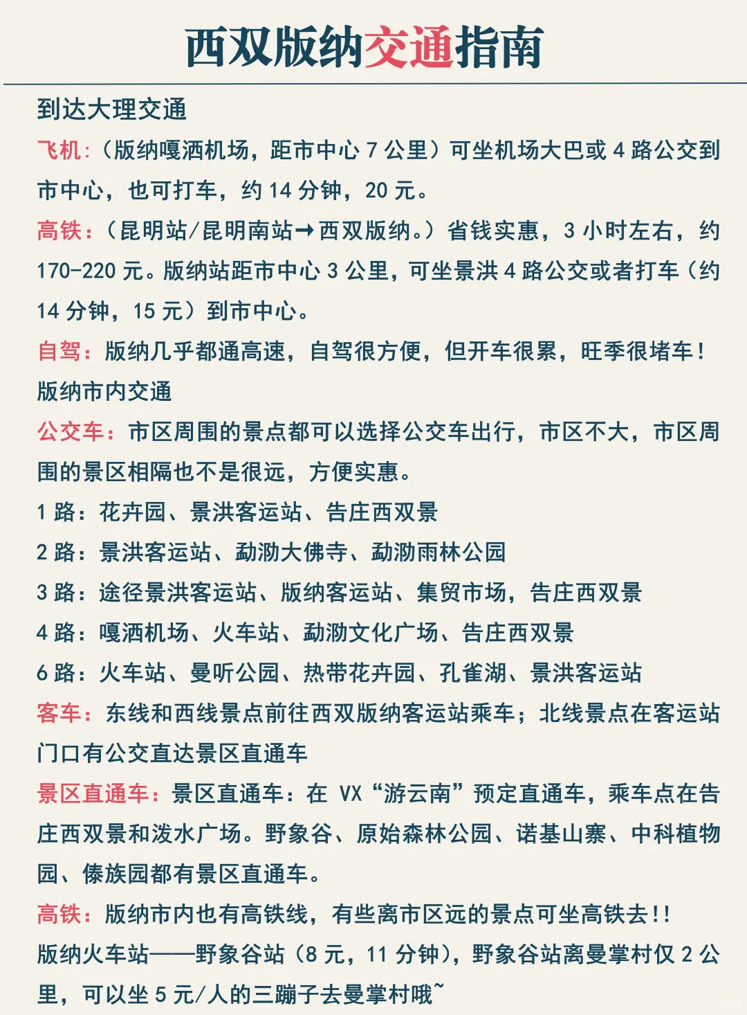西双版纳已回✌️攻略已完善未出发的赶紧抄