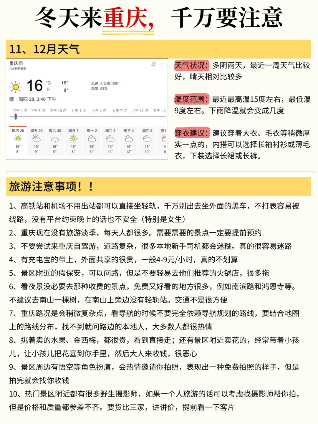 谁懂啊…被自己做的重庆攻略满意得睡不着！