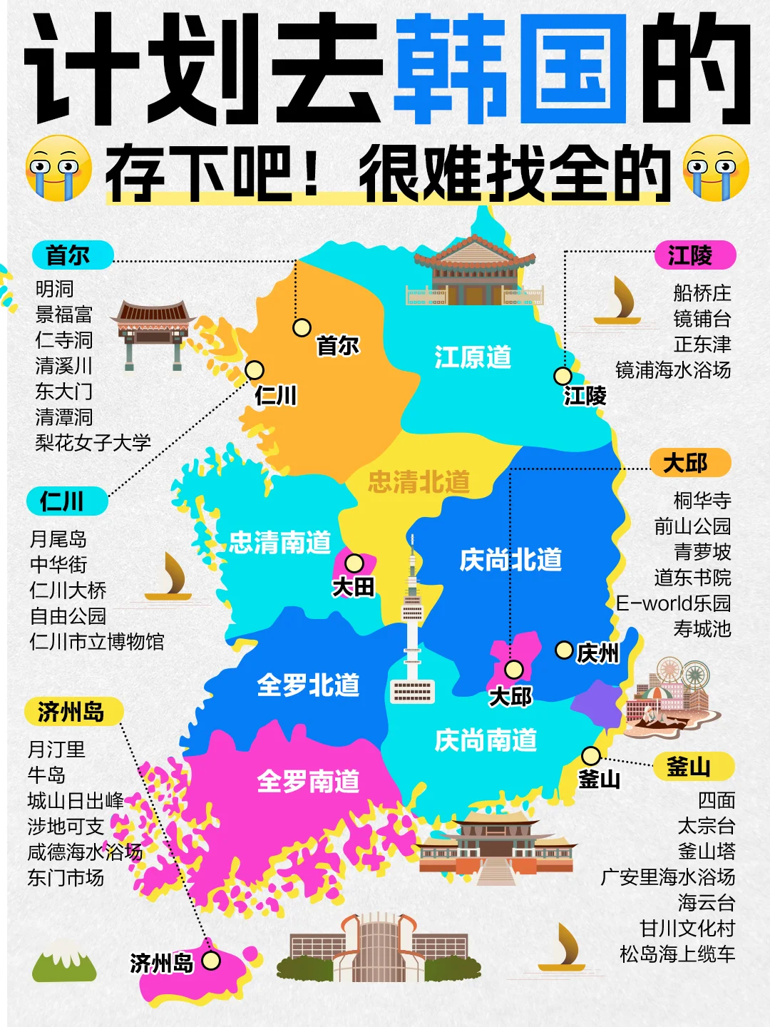 ❤️计划去韩国🇰🇷的存下吧‼️很难找全
