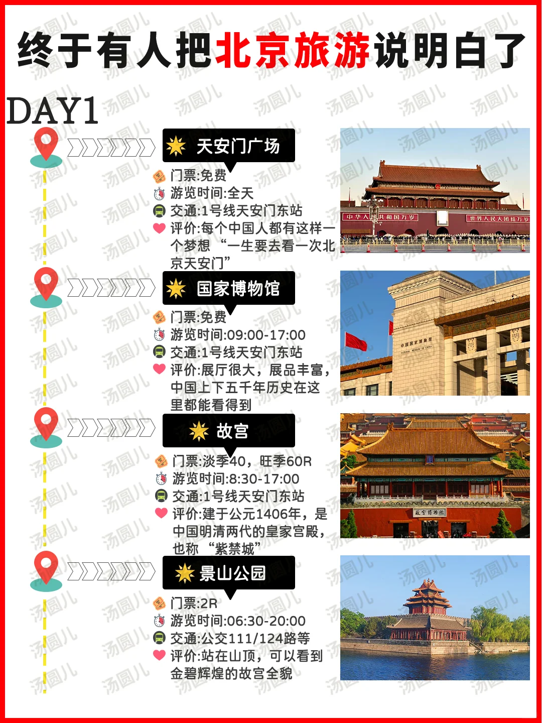北京懒人版行程规划😊主打一个不绕路👍