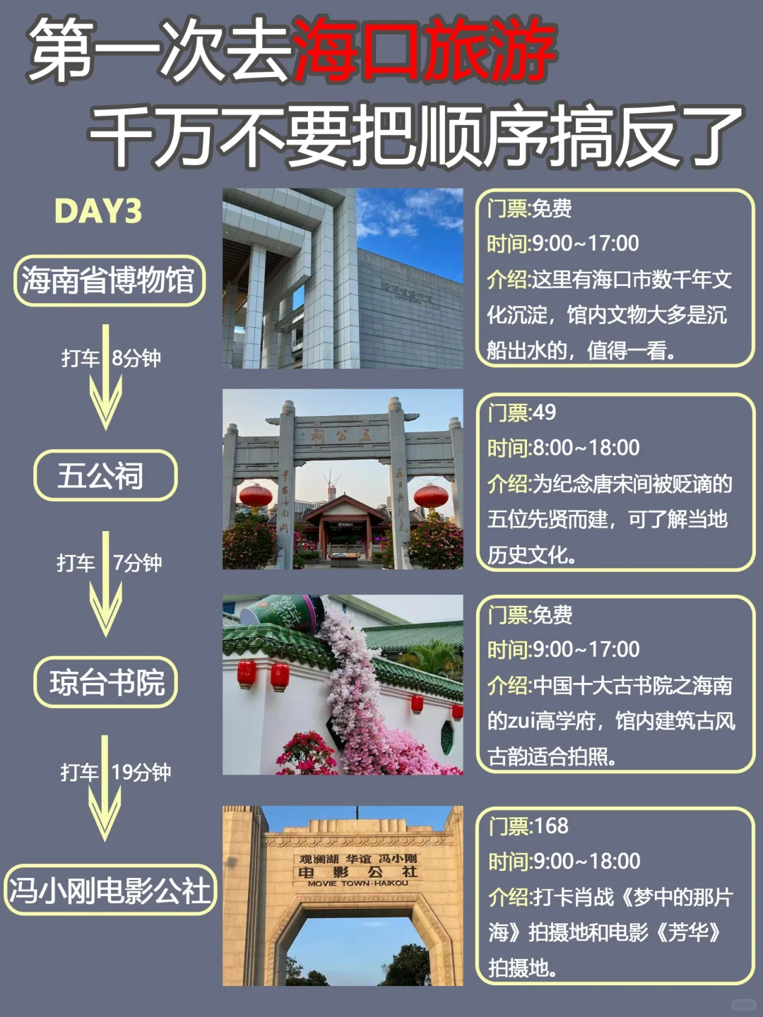 第一次去海口旅游✅必看的三日游路线图