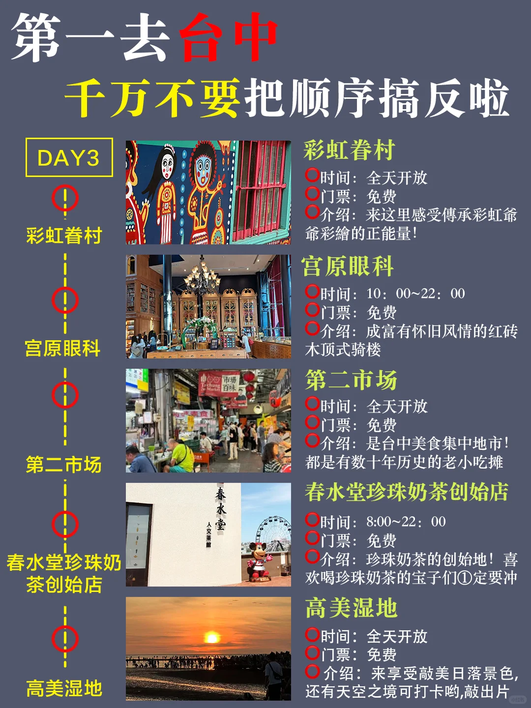 超全台湾懒人攻略‼路线都给你整理好啦