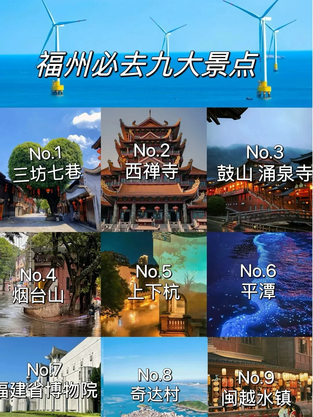 福州必去九大景点❗️❗️旅行前必看❗️