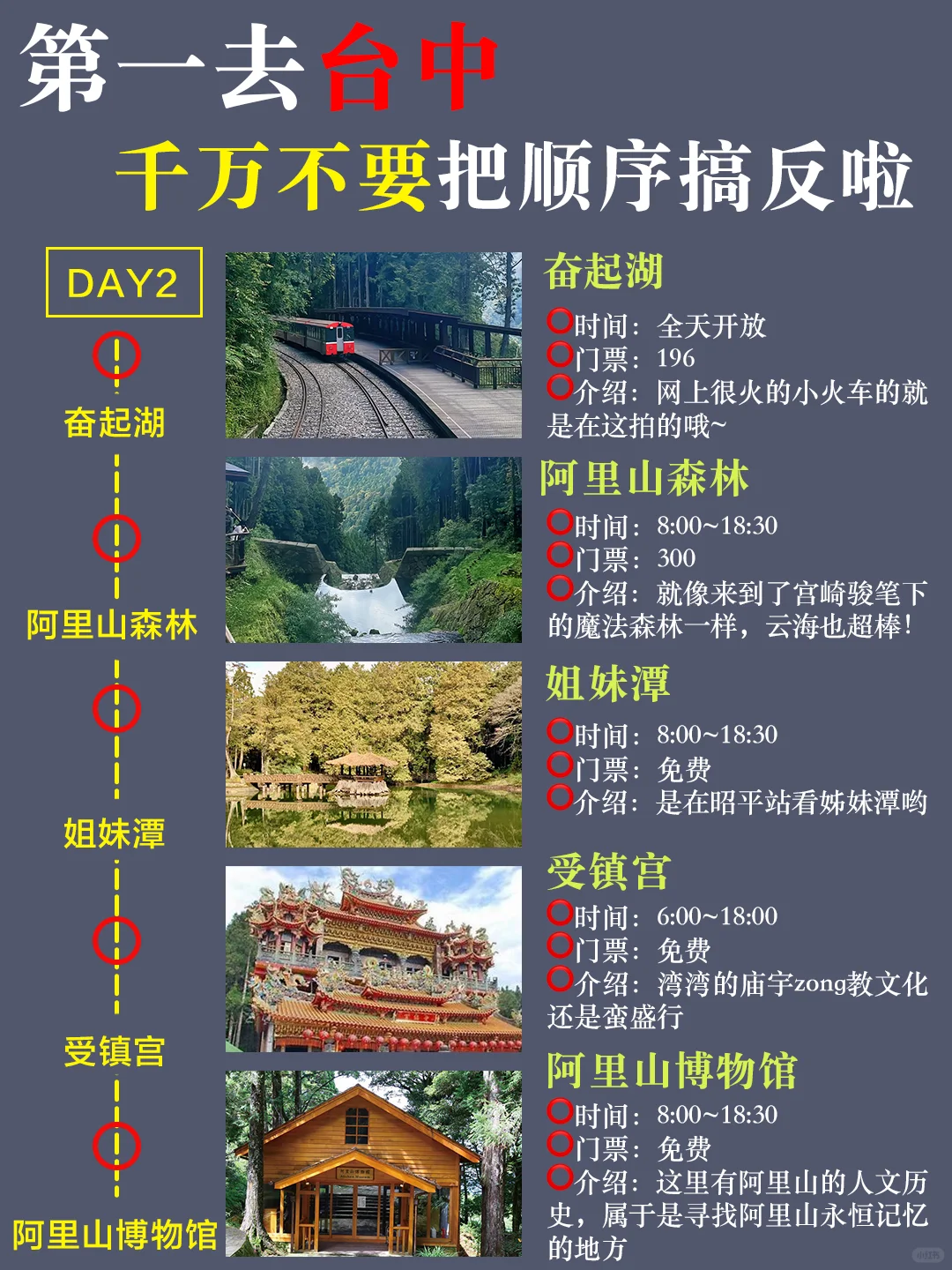 超全台湾懒人攻略‼路线都给你整理好啦