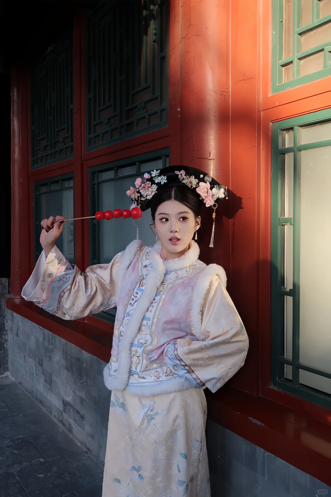 我199在北京做的格格妆型，还被问了一路…