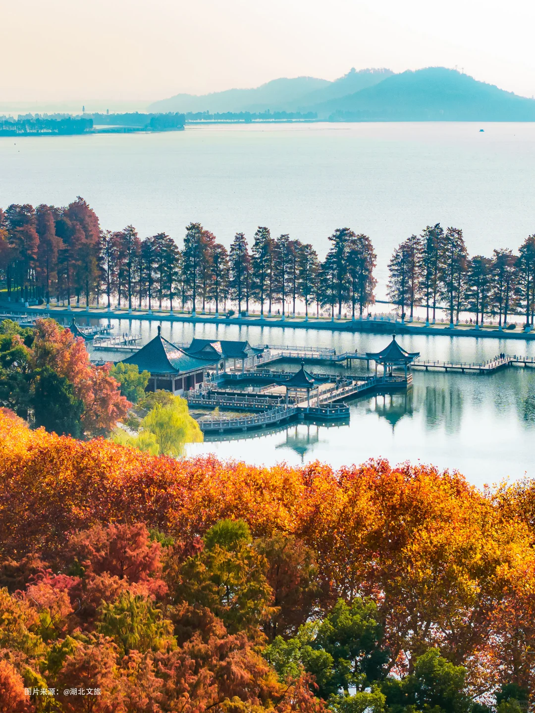 不是照骗❗️12月的武汉东湖美得不像话‼️