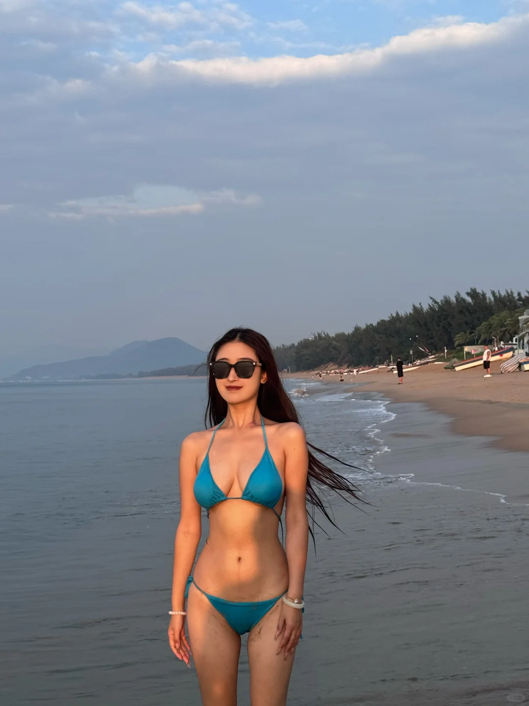 老娘与海～早起的阳光格外温暖