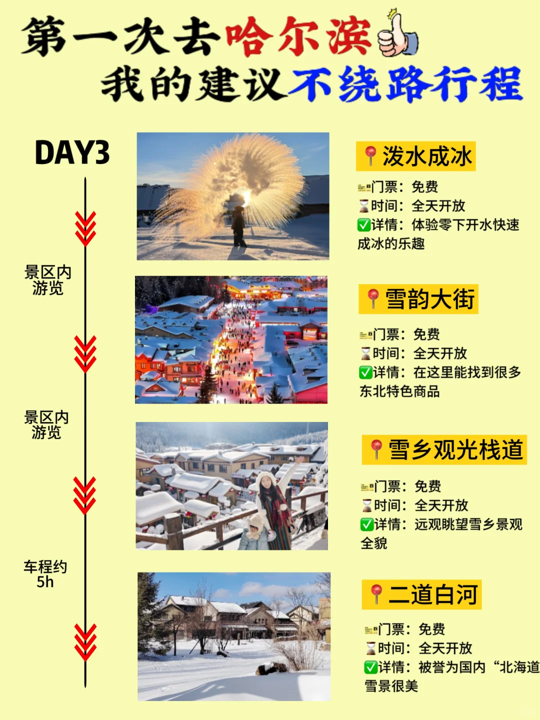哈尔滨旅游攻略❗附正确游玩顺序+超全避坑！