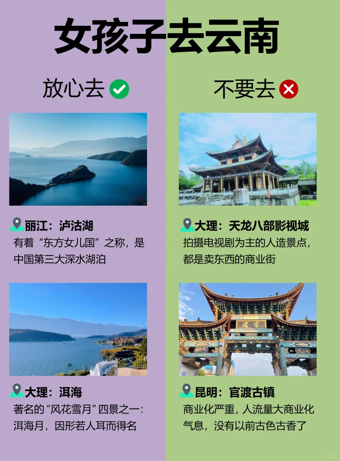 云南旅游攻略✔️女孩子第一次去云南怎么玩