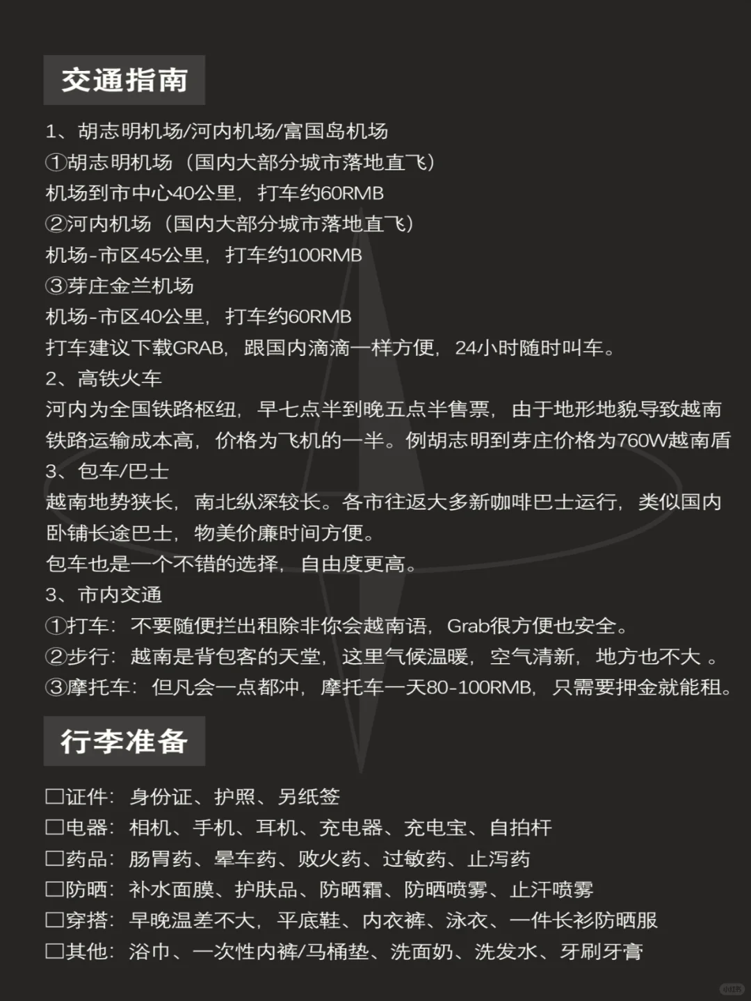 越南旅游攻略|实用地图⭐干货满满