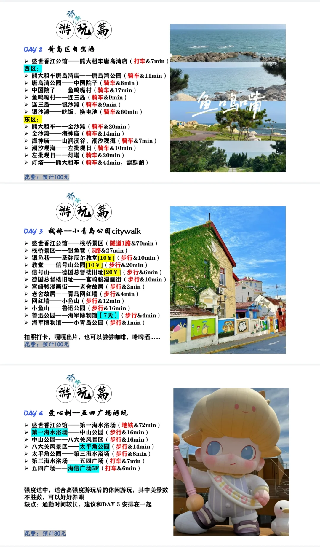 j人做的独家旅游攻略 PPT，带你玩转青岛！