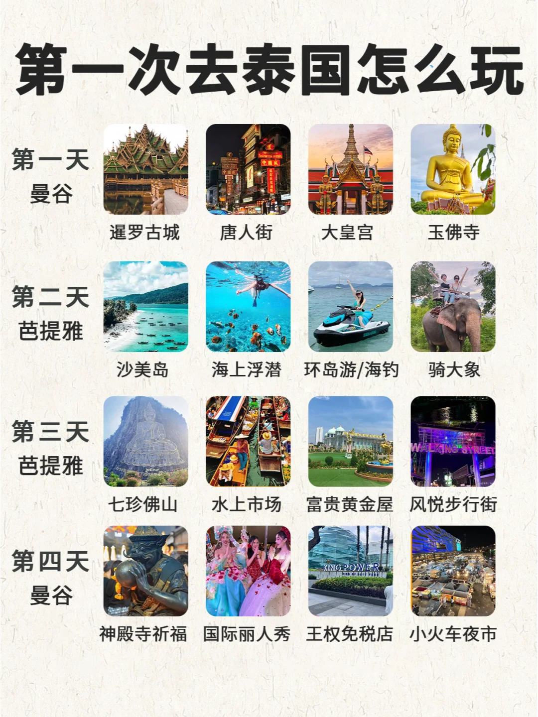 第一次去泰国，一定要马住这条经典路线