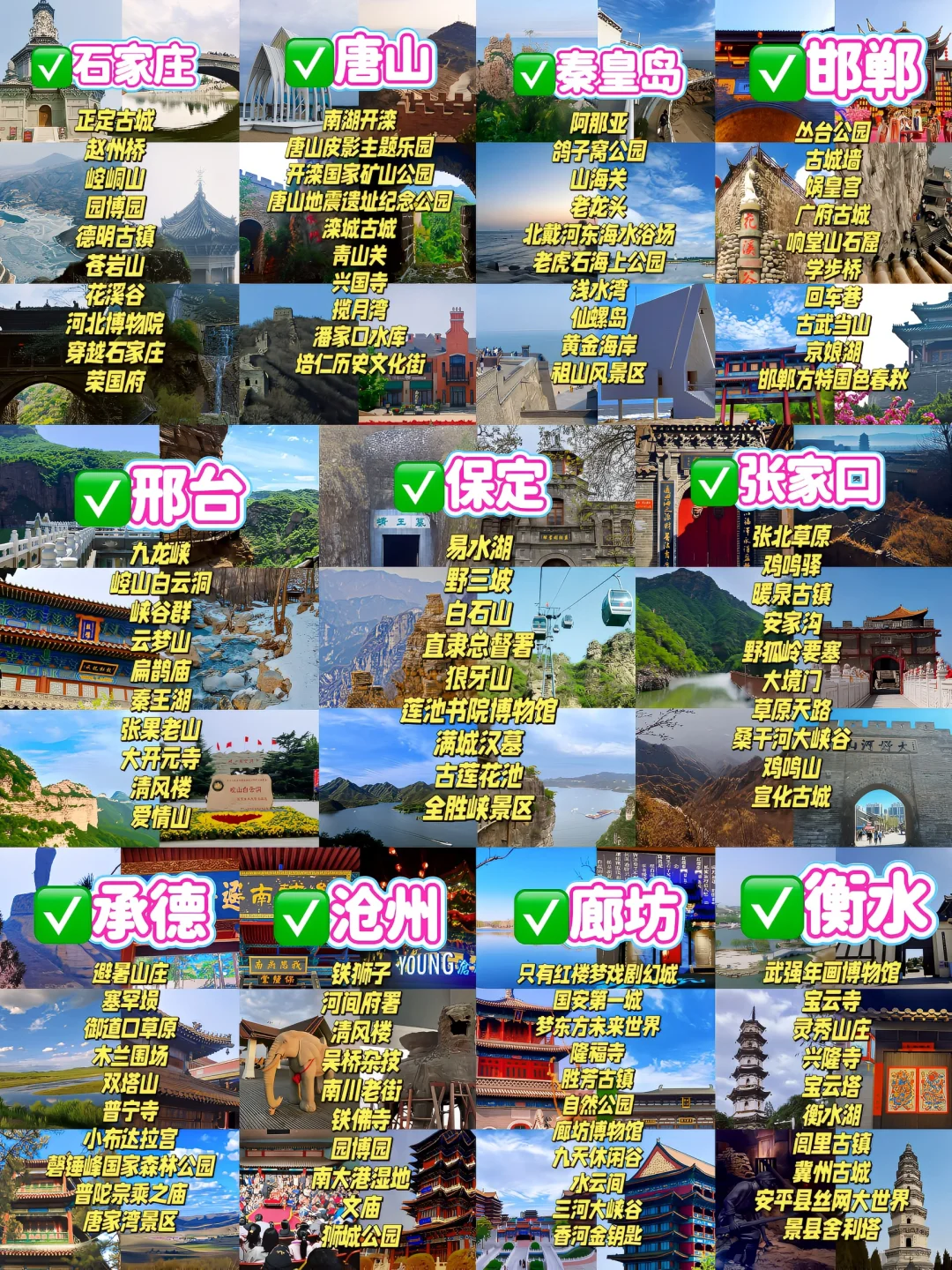 河北排名前10最🔥景点，人少景美！