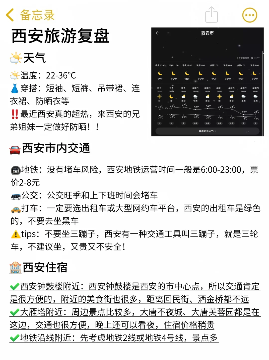 西安旅游｜熬夜整理的攻略❗️放心抄作业