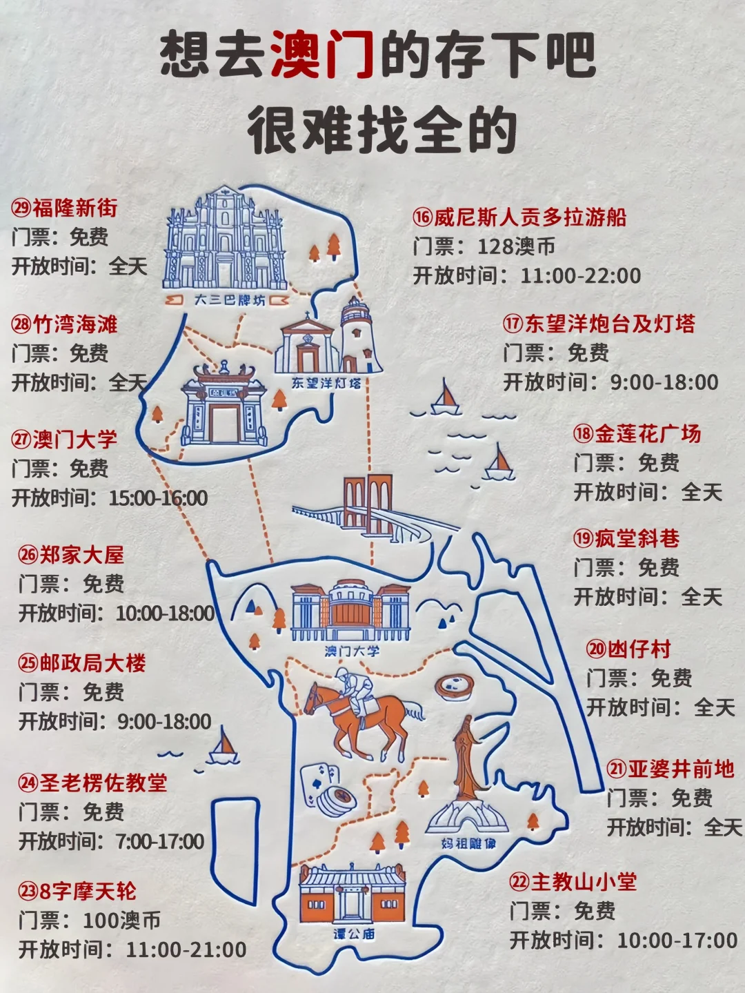 超全💯澳门旅游攻略🇲🇴想去的姐妹存下吧！