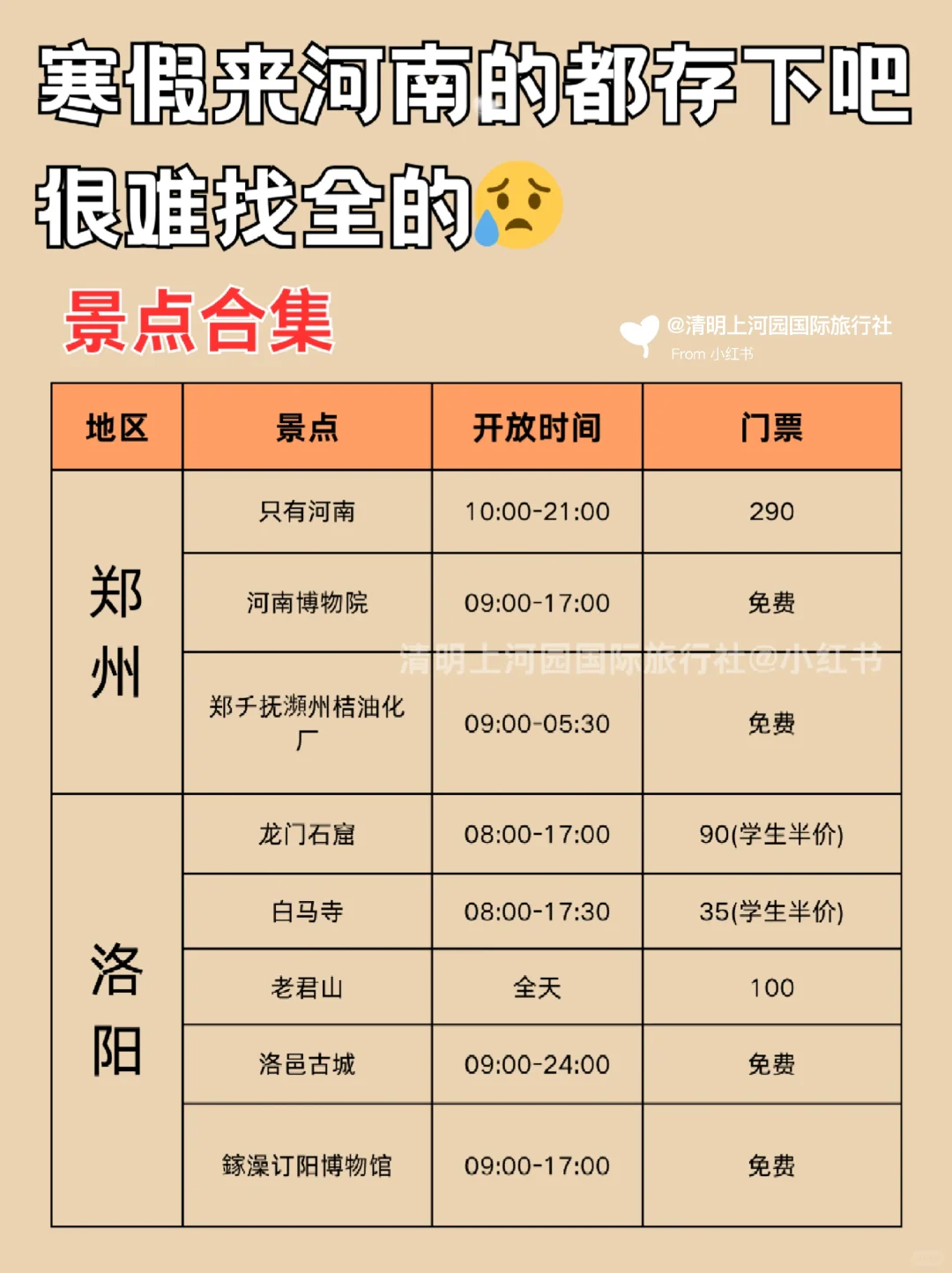 河南5日游保姆级攻略⭐深度游不赶路