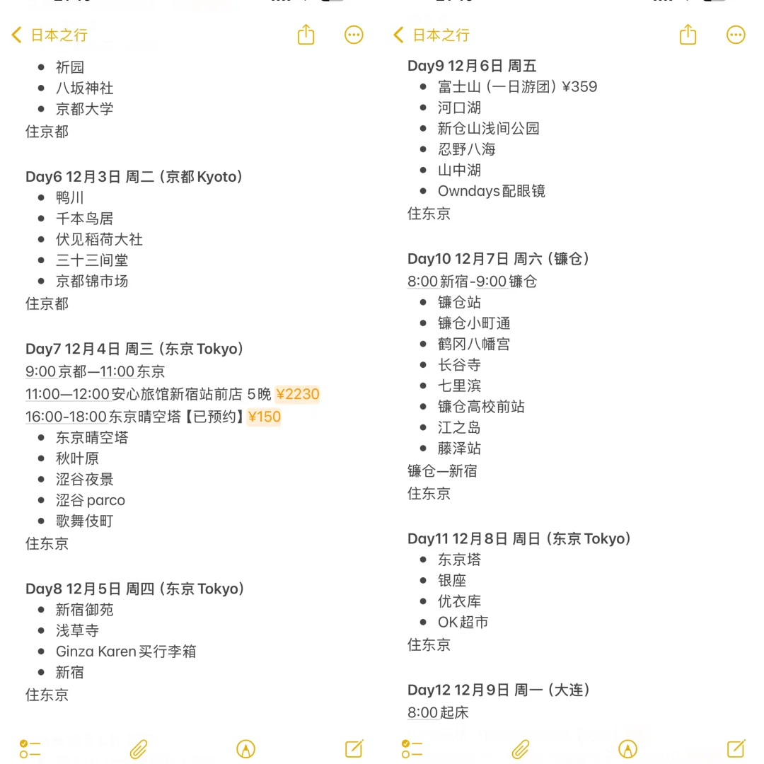 日本10天自由行攻略