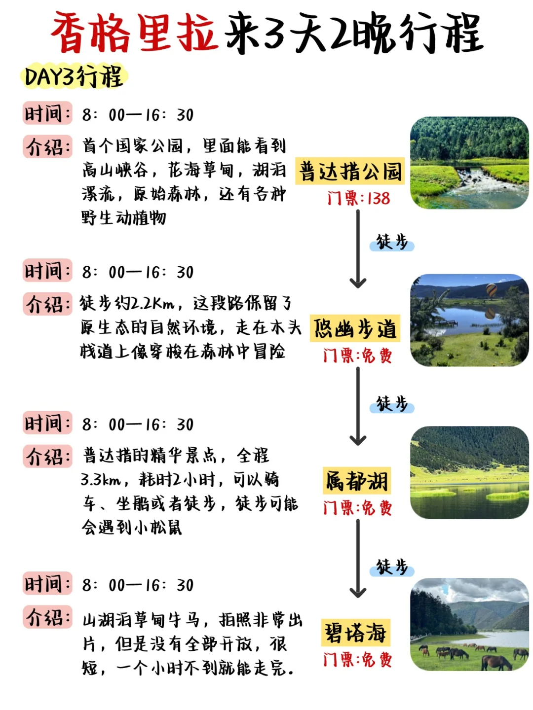 国庆来香格里拉的姐妹👭，来码最全攻略！