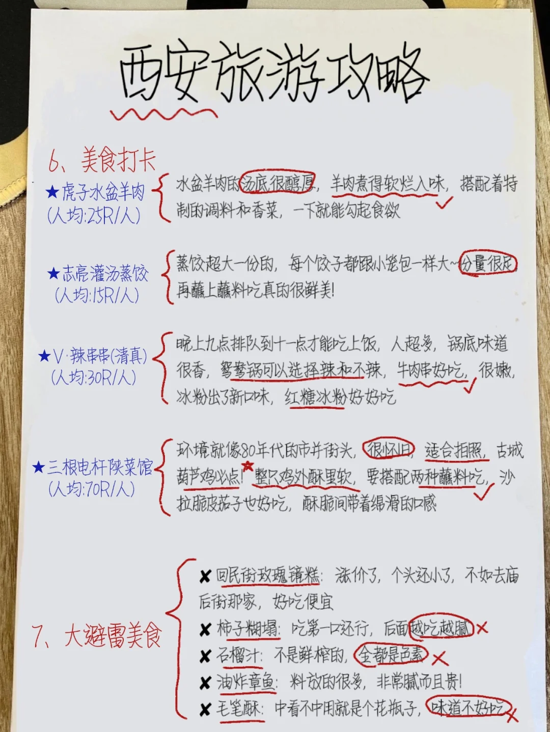 大学生连夜写的西安四日游攻略‼️一定要看