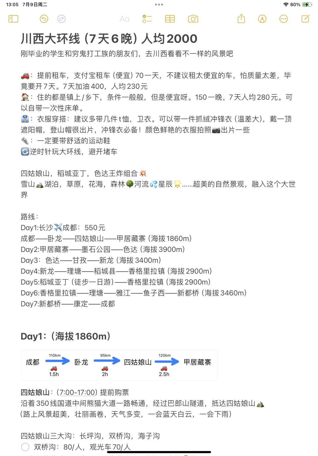 川西大环线 ，稻城亚丁➕色达➕四姑娘山攻略