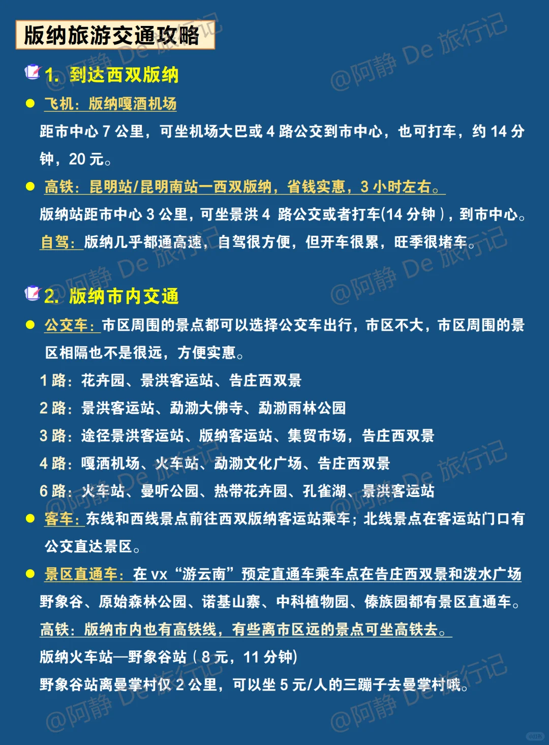 西双版纳攻略☺️版纳正确游玩顺序整理好了