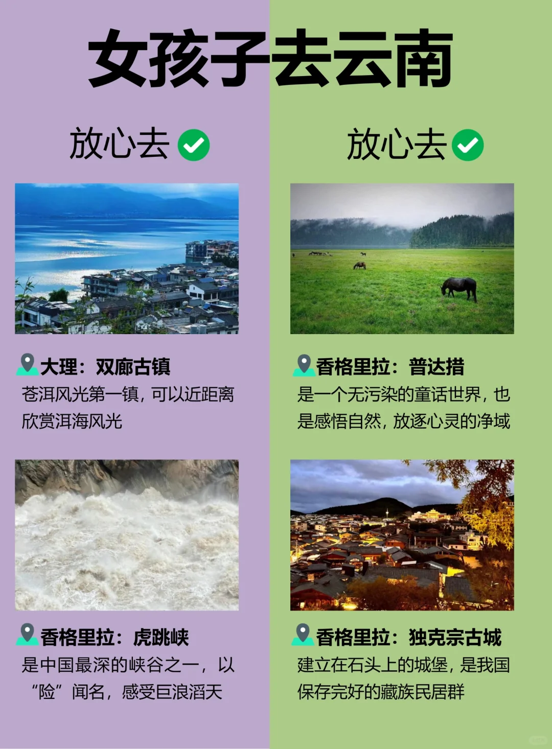 云南旅游攻略✔️女孩子第一次去云南怎么玩