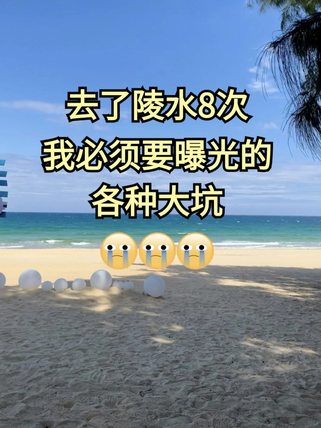 球球了😭看完再来陵水 别再被骗了‼️