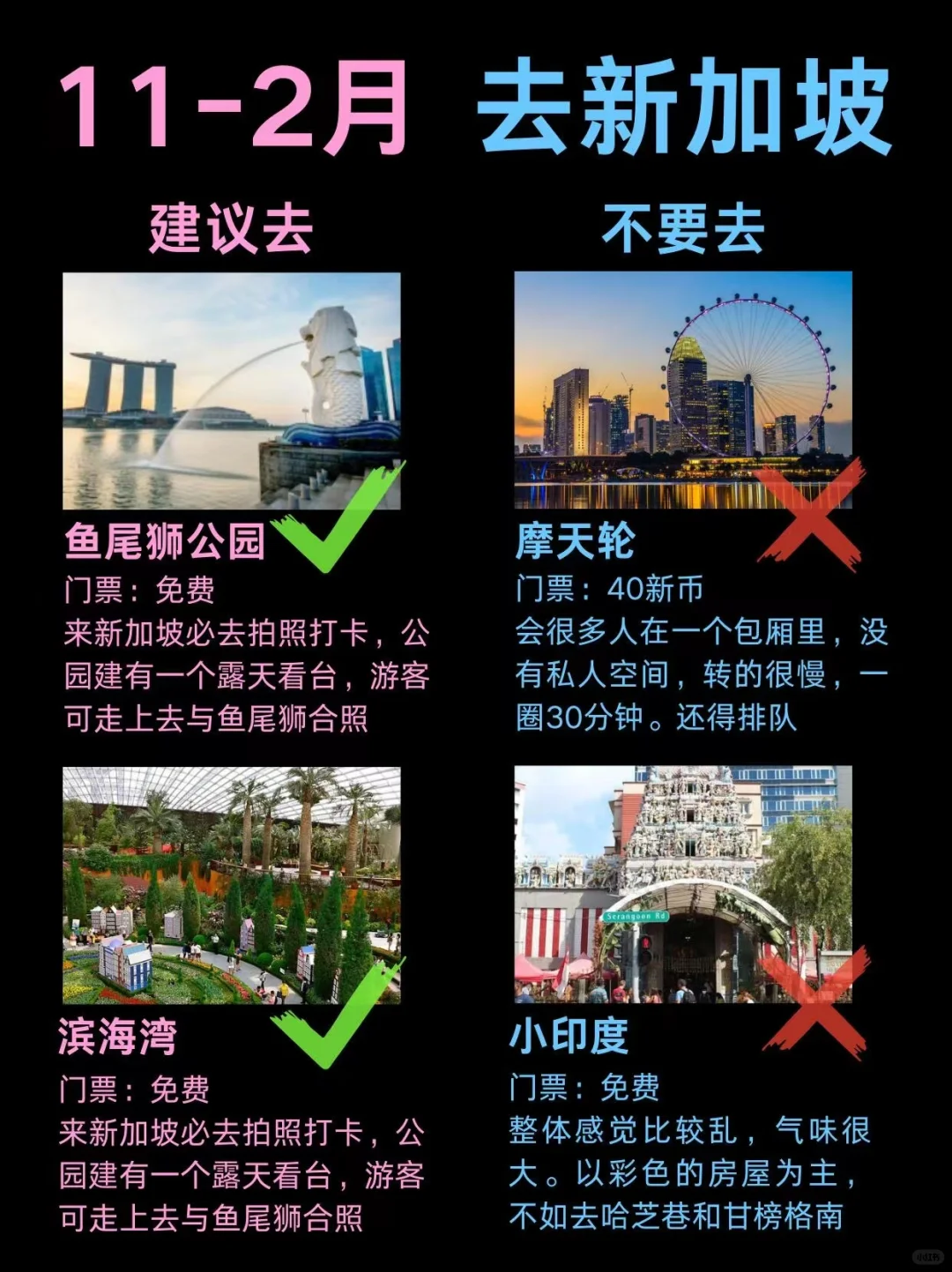 新加坡旅游建议！11-2月去新加坡的姐妹听劝