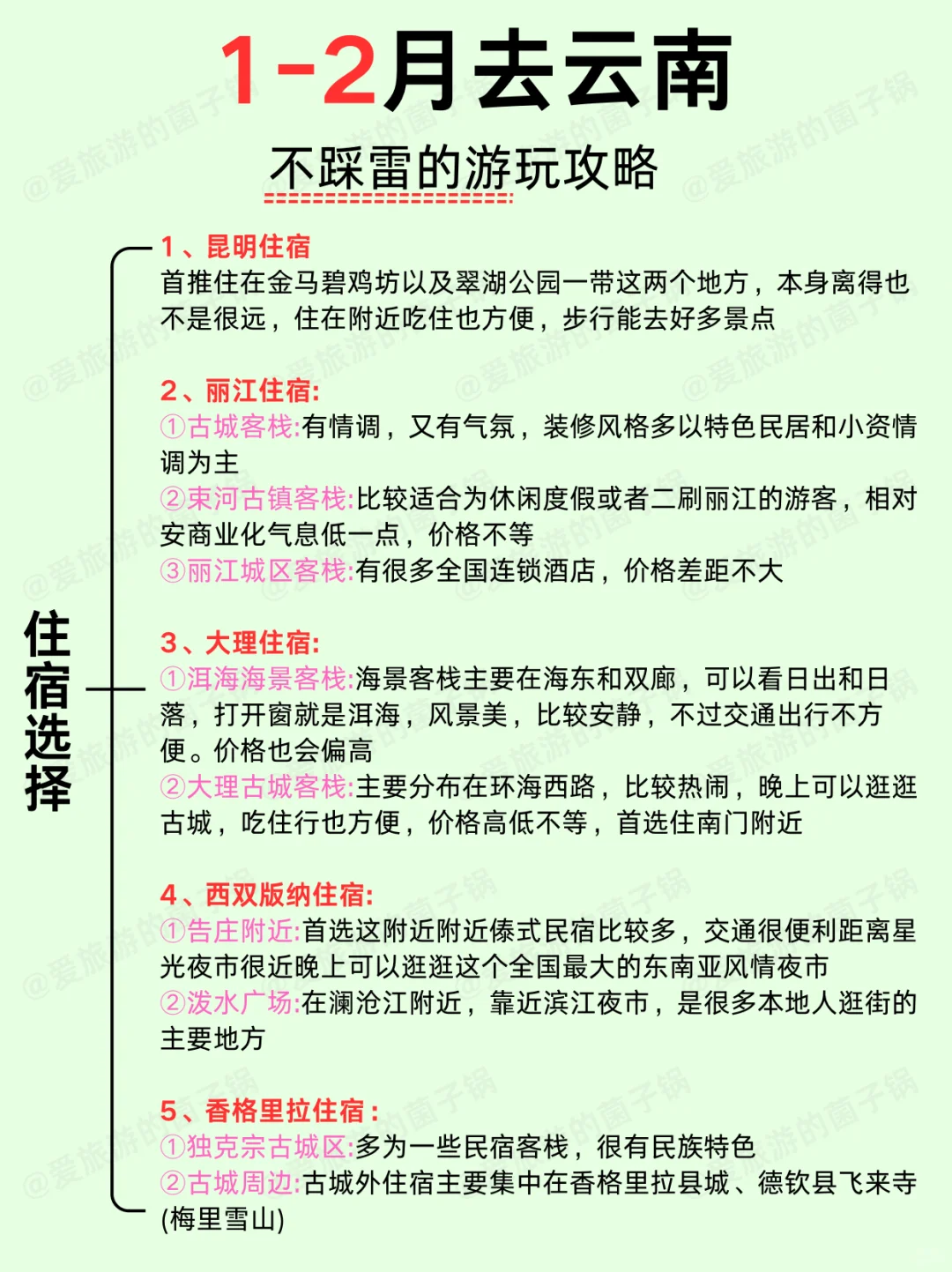 终于把云南旅游说明白了‼️